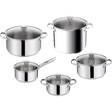Набор кастрюль Tefal Daily Cook 10 пр. (H054AS55): Материал корпуса Нержавеющая сталь