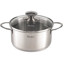 Кастрюля Con Brio 0.7л, 12x6см (1100-CB): Тип Традиционная