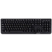 Клавиатура REAL-EL 500 Standard, USB, black: Подключение проводное