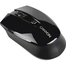 Мишка Canyon CNS-CMSW5B Black: інтерфейс підключення Wireless, USB