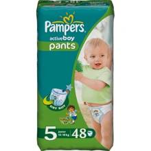 Подгузники-трусики Pampers Active Boy Junior (12-18 кг) Джамбо 48шт (4015400255635): Тип Подгузники-трусики