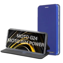 Чехол для телефонов BeCover Book Exclusive Blue for Motorola Moto G24 / G24 Power (711485): Совместимость Motorola Moto G24 / G24 Power