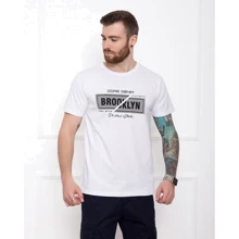 Футболка ISSA PLUS GN4-30 S біла з принтом: Вид Футболки
