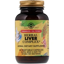 Solgar Herbal Liver Complex, 50 Veg Caps Трав'яний комплекс для здоров'я печінки: Форма випуску капсули