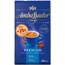 Кофе молотый Ambassador Premium Выгодное предложение 250 г (8720254065205): Вид напитка кофе молотый