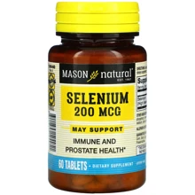 Mason Natural Selenium 200 mcg Селен 60 таблеток: Тип Селен