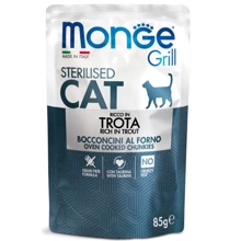 Влажный корм для котов Monge Cat Grill Sterilised форель 0.085 кг (70013659): Тип Влажный корм