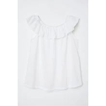 Топ H & M 7Z6197777 158-164 см біла: Тип Блузи