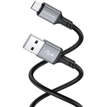 Кабель Borofone USB Cable to microUSB Famous 1m Black (BX83): Тип USB Cable - microUSB