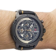 Наручные часы Naviforce 9110 Black-Brown: Стиль Классический