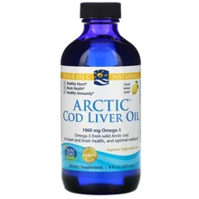 Nordic Naturals Cod Liver Oil Рыбий жир из печени трески со вкусом лимона 237 мл: Тип Омега 3