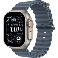 Apple Watch Ultra 3 GPS + Cellular 49mm Natural Titanium Case with Anchor Blue Ocean Band (MEWH4): Размер корпуса 49mm