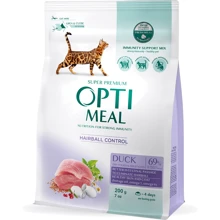 Сухой корм Optimeal  Adult Cats Hairball Control для взрослых кошек с эффектом выведения шерсти со вкусом утки 0.2 кг (4820215362412): Тип Сухой корм
