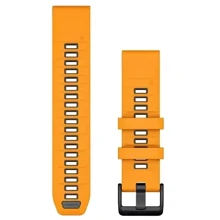 Ремешок Garmin QuickFit 22mm Watch Bands Spark Orange/Graphite Silicone (010-13392-01): Цвет оранжевый