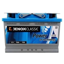 JENOX 6СТ-74 Classik Євро: Ємність, Ач 74
