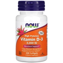 Now Foods Vitamin D-3 2,000 240 caps: Тип Витамин D