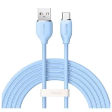 Кабель Baseus USB Cable to USB-C Jelly Liquid Silica Gel 100W 2m Blue (CAGD010103): Тип USB Cable - USB-C