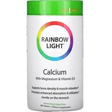 Rainbow Light Calcium with Magnesium & Vitamin D3 Кальций, Магний и витамин D3 180 таблеток: Тип Комплексные