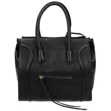 Жіноча сумка тоут Borsa leather чорна (10t222-black): Стать жіночий