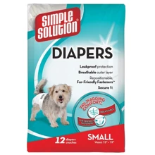 Гигиенические подгузники для животных Simple Solution Disposable Diapers Small малые 12шт S (ss10583): undefined undefined