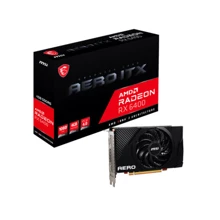 Видеокарта MSI Radeon RX 6400 AERO ITX 4G: Объем памяти, Гб 4