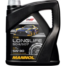 Моторное масло Mannol 7715 LONGLIFE 504/507 5W-30, 4л (MN7715-4): Тип Синтетическое