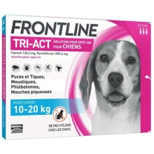 Краплі від бліх, кліщів та комарів Merial Frontline Tri-Act для собак 10-20 кг M упаковка 3 піпетки (159913): Тип Капли