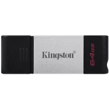 USB-флешка Kingston 64GB DataTraveler 80 Type-C Black (DT80/64GB): Стандарт USB USB Type-C