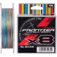 Шнур YGK Frontier X8 Assorted Multi Color 100m # 3.0 / 0.275mm 30lb / 13.5kg (5545.03.46): Тип Шнур