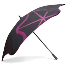 Противоштормовой зонт-трость мужской механический Blunt черный (Bl-golf2-pink): Фасон Трость