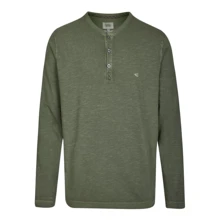Лонгслив Camel Active H-Henley Longsleeve 409371-9T05-35 L хаки: Вид Лонгсливы