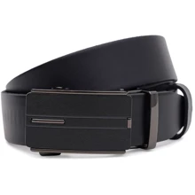 Чоловічий ремінь Borsa Leather чорний (115v1genav24-black): Стать Мужской