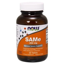 NOW Foods SAM-E 200 MG 60 TABS S-аденозилметионин: Форма выпуска Таблетки