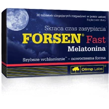 Olimp Forsen Fast Melatonina Мелатонин 30 таблеток: Форма выпуска Таблетки