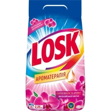 Стиральный порошок Losk Ароматерапия Эфирные масла и аромат Малазийского цветка Автомат 2.25 кг: Вид стирки Автоматическая