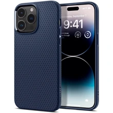 Чехол для iPhone Spigen Liquid Air Navy Blue (ACS04814) for iPhone 14 Pro Max: Цвет синий