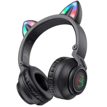 Наушники Borofone BO18 Cat Black: Тип конструкции накладные