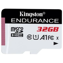 Карта памяти Kingston 32GB microSDHC Class 10 UHS-I U1 A1 High Endurance (SDCE/32GB): Тип карты MicroSDHC