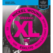 Струна для гитар Струны D`ADDARIO ESXL170 XL Regular Light Double Ball End 45-100: Тип Комплект струн