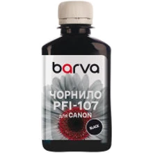 Чернила Barva Canon PFI-102/107 180ml BK (C107-884): Цвет Black