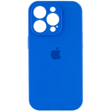 Чехол для iPhone Mobile Case Silicone Case Full Camera Protective Capri Blue for iPhone 15 Pro Max: Цвет синий