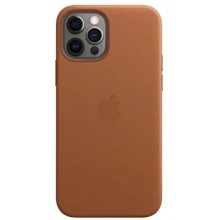 Чехол для iPhone Apple Leather Case with MagSafe Saddle Brown (MHKL3) for iPhone 12 Pro Max: Цвет коричневый