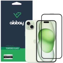 Защитное стекло для iPhone Alabay Tempered Glass Dust-Proof Anti Static Black for iPhone 15 Plus: Тип защиты экрана на экран