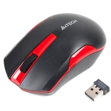 Мышь A4tech G3-200N Black+Red: Интерфейс подключения Wireless