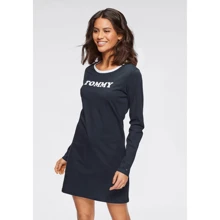 Платье Tommy Hilfiger 19936214 42 синее спортивное до середины бедра: Состав Хлопок