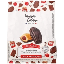 Печиво Maison Colibri Мадлен з малиновою начинкою в чорному шоколаді 150 г (3700157500510): undefined undefined