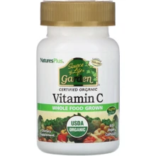 Nature's Plus Source of Life Garden, Certified Organic Vitamin C, 60 Vegan Capsules (NAP-30733): Тип Витамин C