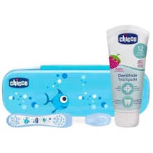 Дорожный набор Chicco: зубная щетка, зубная паста голубая (06959.20): Тип Зубная щетка, Зубная паста, Набор