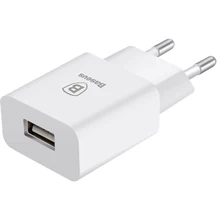 Зарядний пристрій Baseus USB Wall Charger Letour 2.1A White (CCALL-E2A02): Сила струму 2А