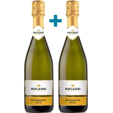 Набор игристого вина Riflessi Spumante Dolce, белое полусладкое, 2x0.75л 10% (WHS2000820341299): Объем, л 1.5